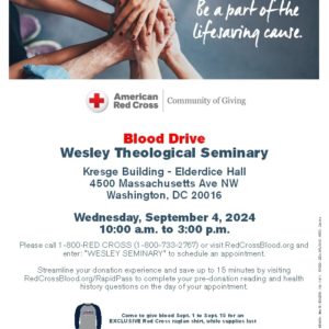 Community blood Drive September 4